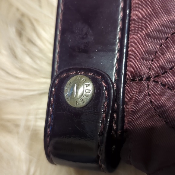 Plum purple Vera Bradley quilted clutch bag purse - Picture 3 of 6